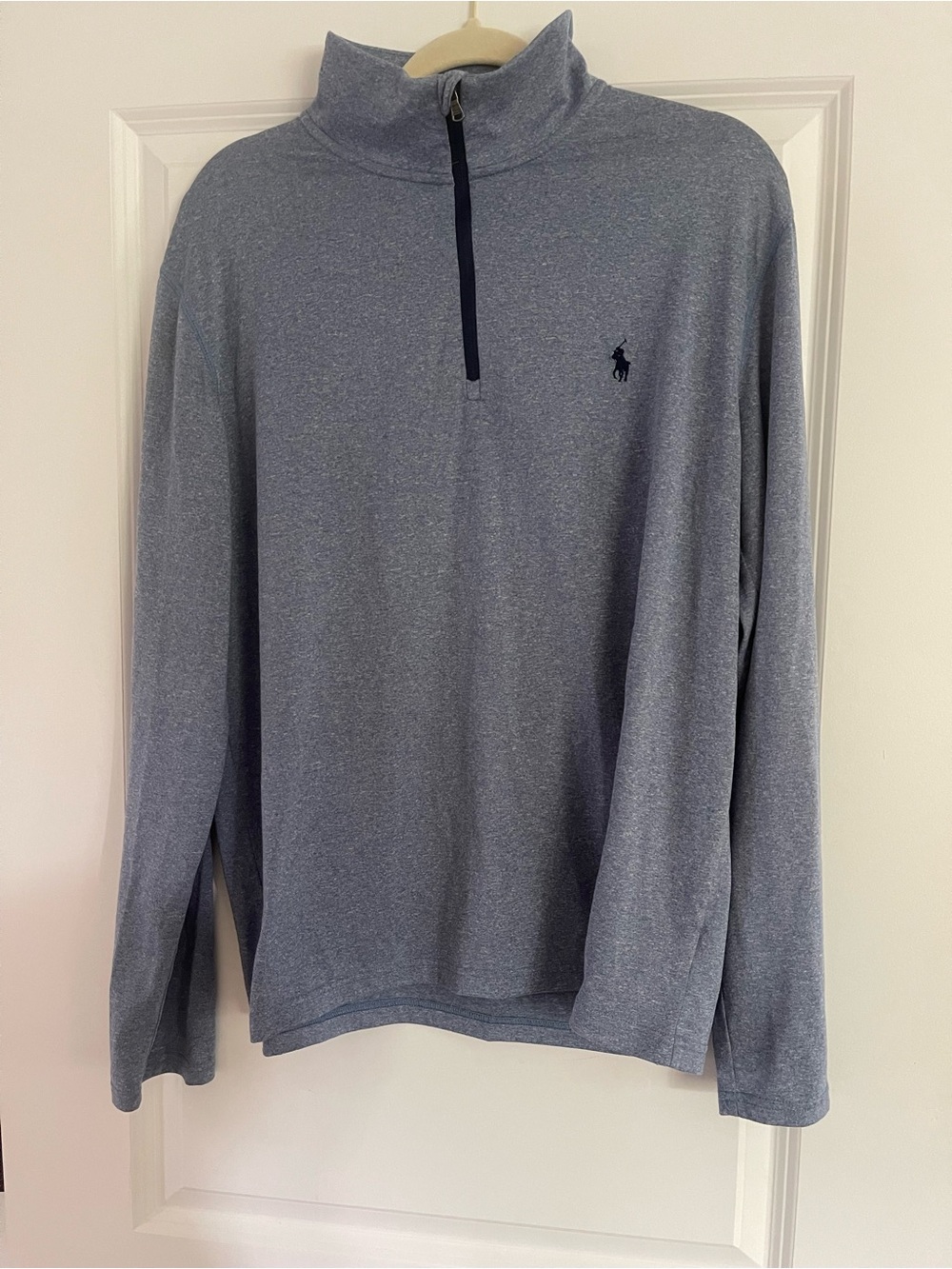 Men’s Ralph Lauren polo  Heather Blue quarter zip